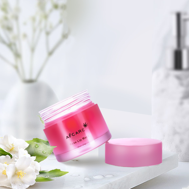 Wholesale Organic Pink Lip Care Mask Private Label Hydrating Sleeping Repairing