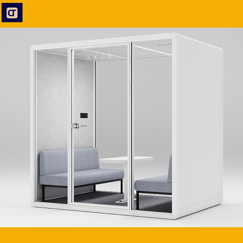 The Soundproof Booth Office Booth Office Booth Movable Office Meeting Pod with Ventilation