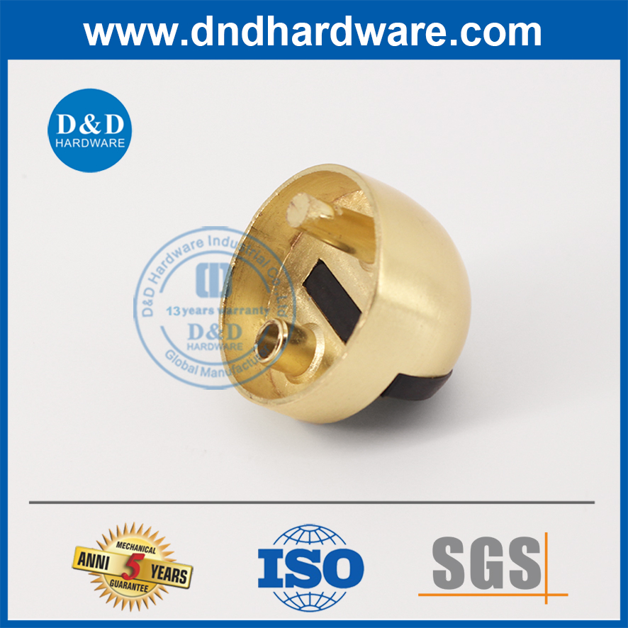 New Style Zinc Alloy Floor Satin Brass Commercial Door Stop