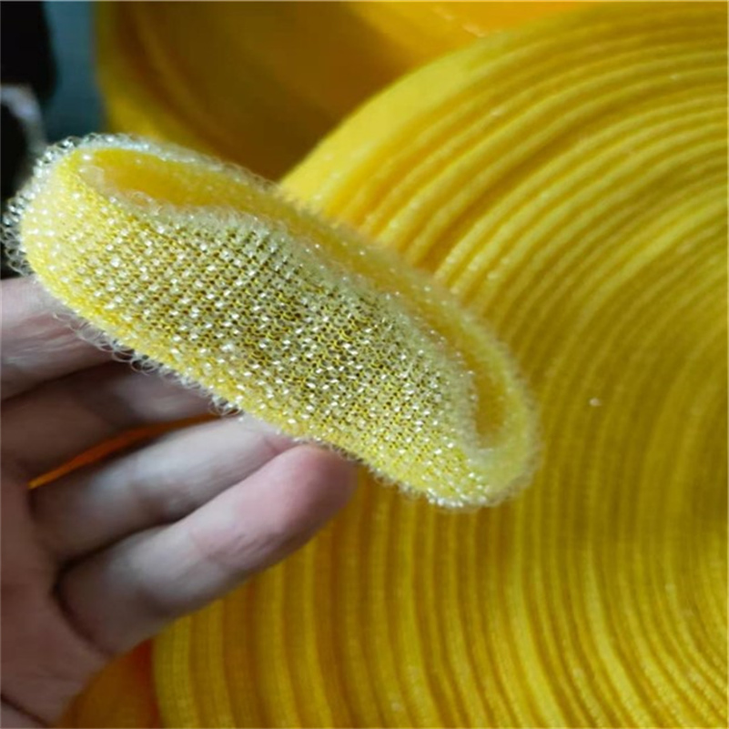 Stainless Steel Wire Scouring Pad Sponge Foam Scourer Material Cleaning Fabric Cloth