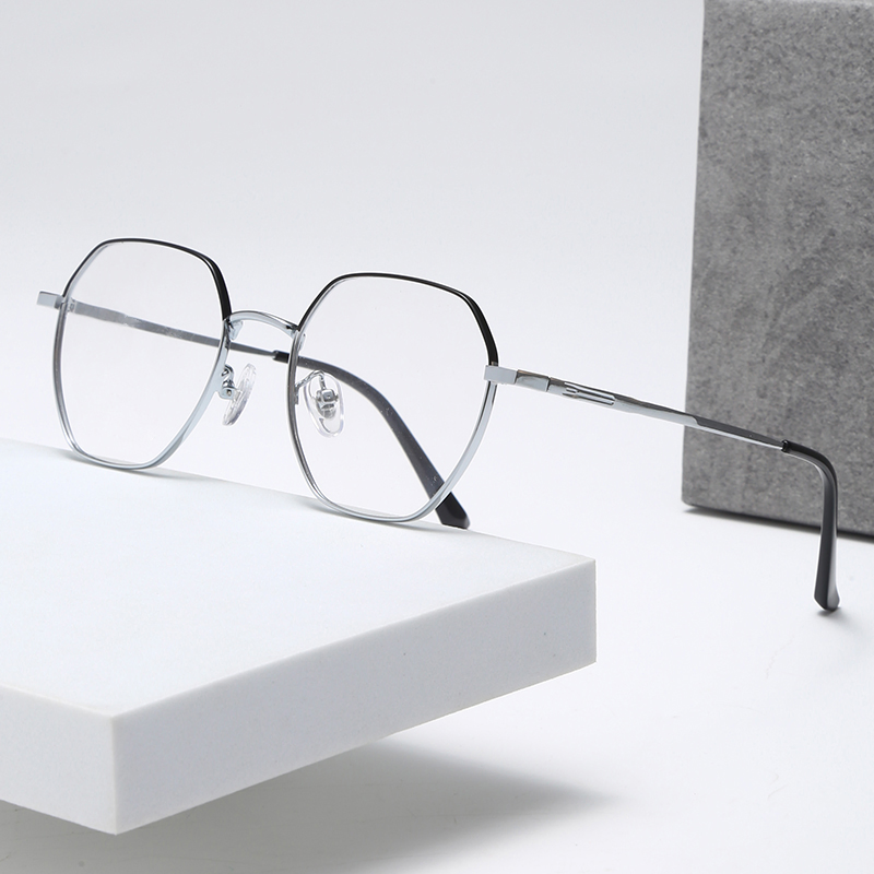 Super Light and Elastic Polygon Frame Comfortable Optical Glasses for Student (JK8505)