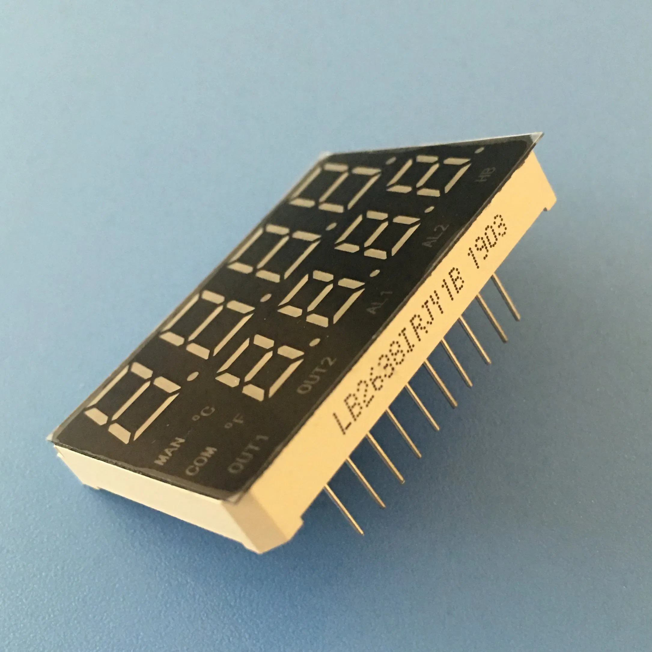 Temperature Control LED Display with Dual Line 7 Segments