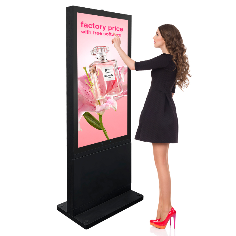 Водонепроницаемый сенсорный LCD-тотем для наружной рекламы