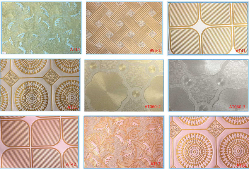 New Design PVC Laminated Embossed Film Foil