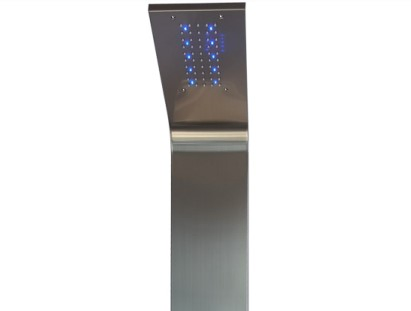 Ec-1031 Luxury Silver Shower Panel Column Bathroom Sanitary Ware Waterfall Rainfall 1