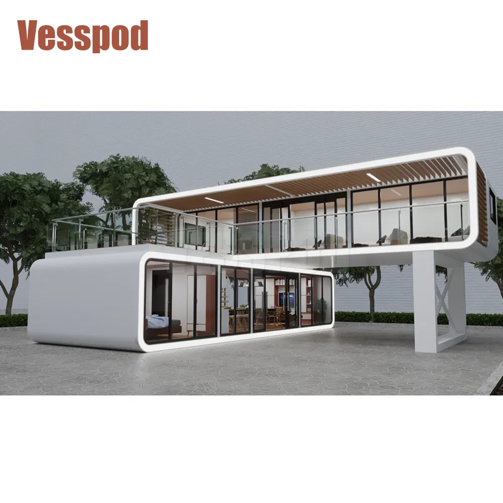 2025 New Apple Cabin 20FT 40FT Luxury Office Pod Prefabricated House