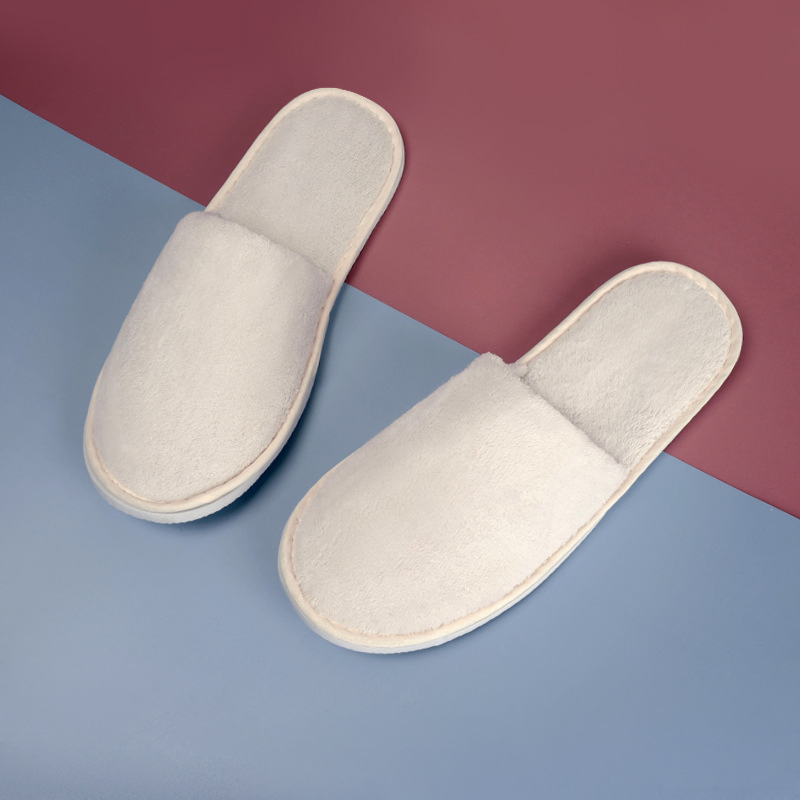 Free Sample of White Hotel Slippers Disposable Slippers for Guests Hotel Slipper