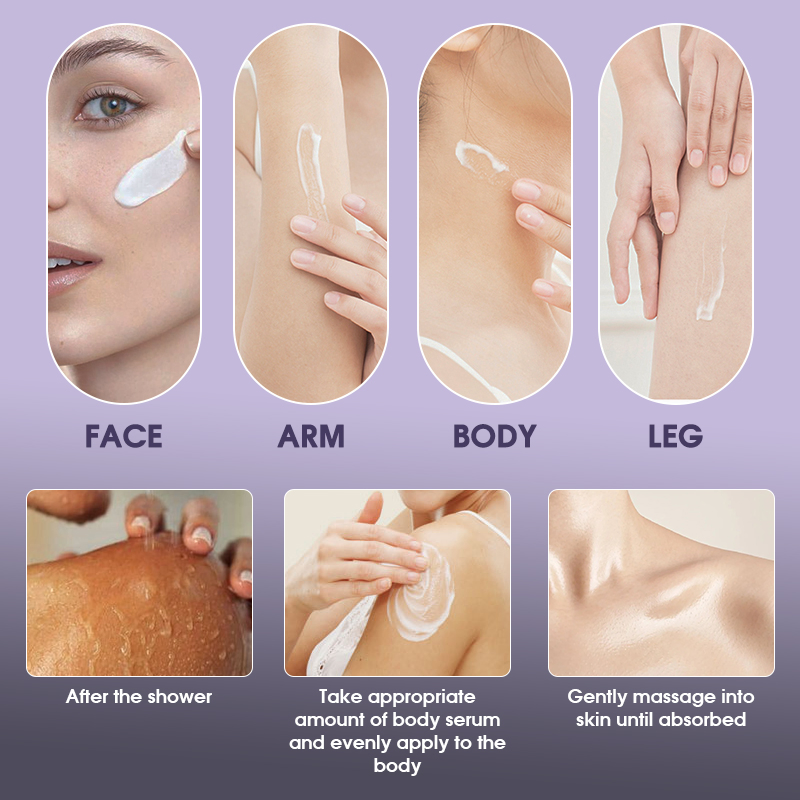 OEM Private Label Body Milk Vegan Lightening Bleaching Glutathione Whitening Body Lotion