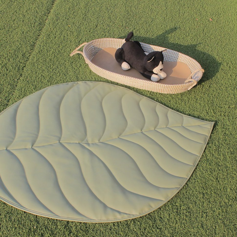Hot Selling Double Side Design Leaf Eco Friendly Non Toxic Waterproof Baby Play Mat