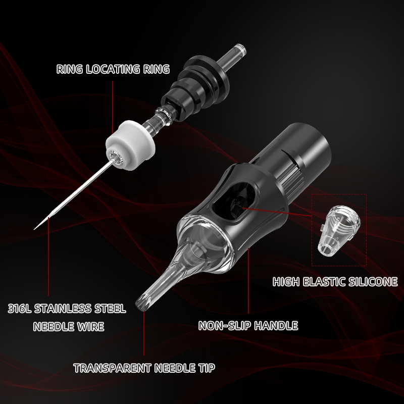 Bdg Black Disposable Professional Tattoo Needle Cartridges Liner Magnum Tattoo Cartridge Needle