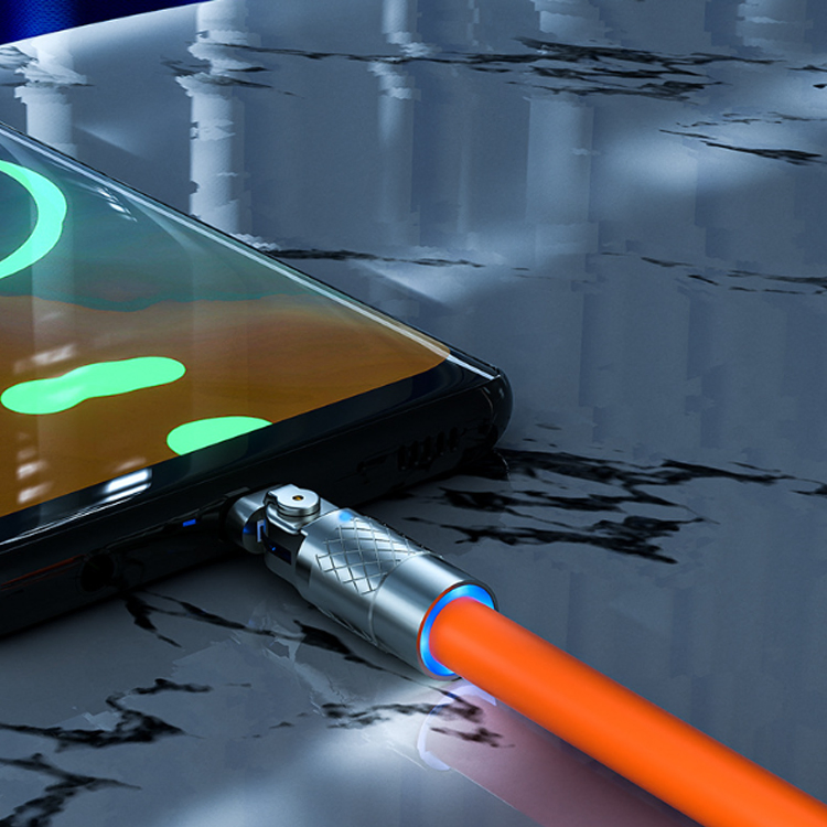 120W Super Fast Charging Cable Metal Zinc Alloy Liquid Silicone Micro USB Type-C Charger Data Cable