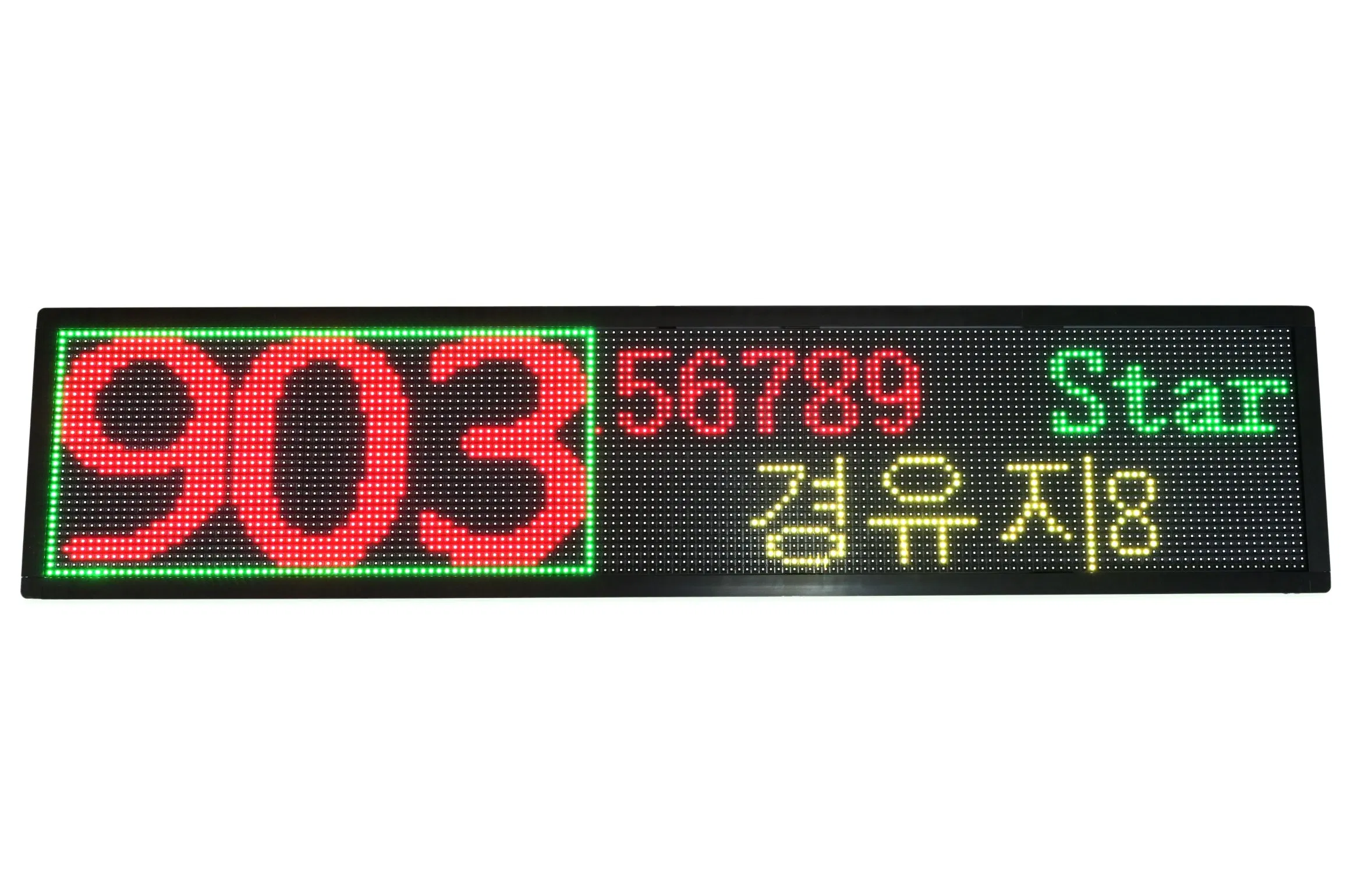 LED Electronic Display Sign on The Bus