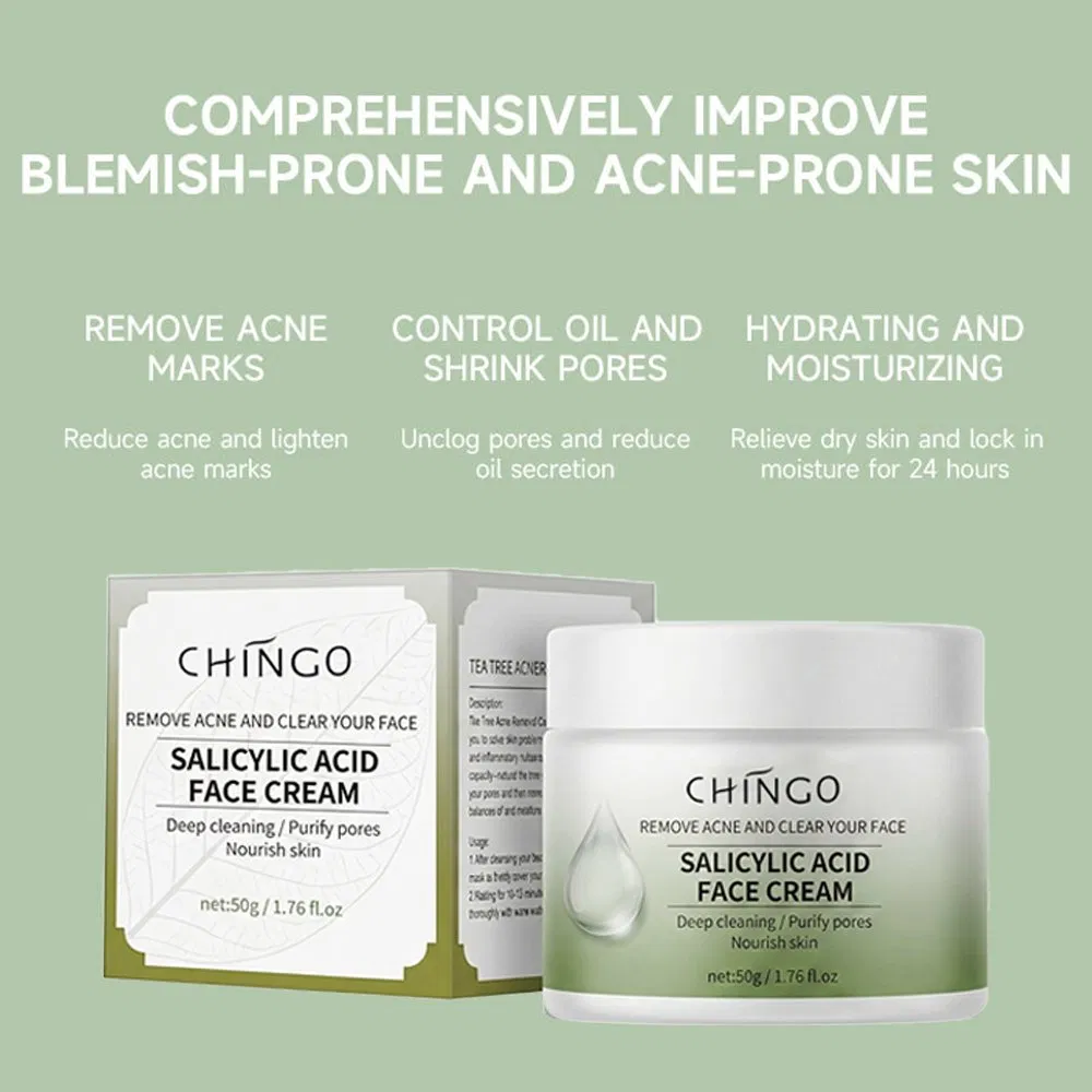 Gently Improves Smooth Refreshing Facial Soothing Moisturizing Anti-Acne Salicylic Acid Face Cream