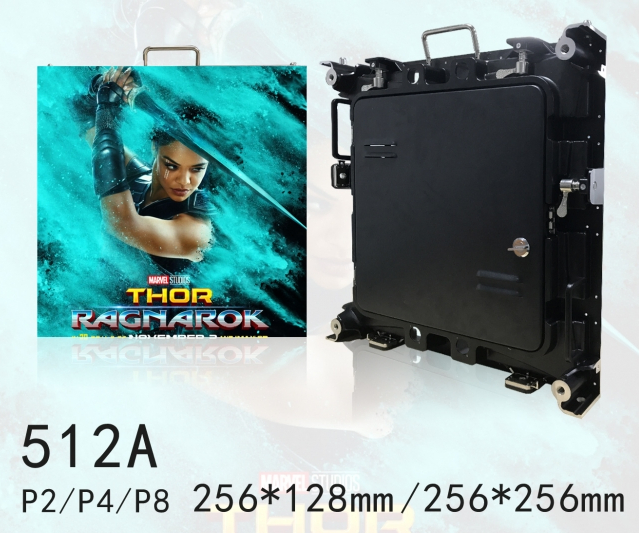 Outdoor Module 256*128 LED Display Cabinet 512*512 Aluminium LED Board Display Frame Cabinet