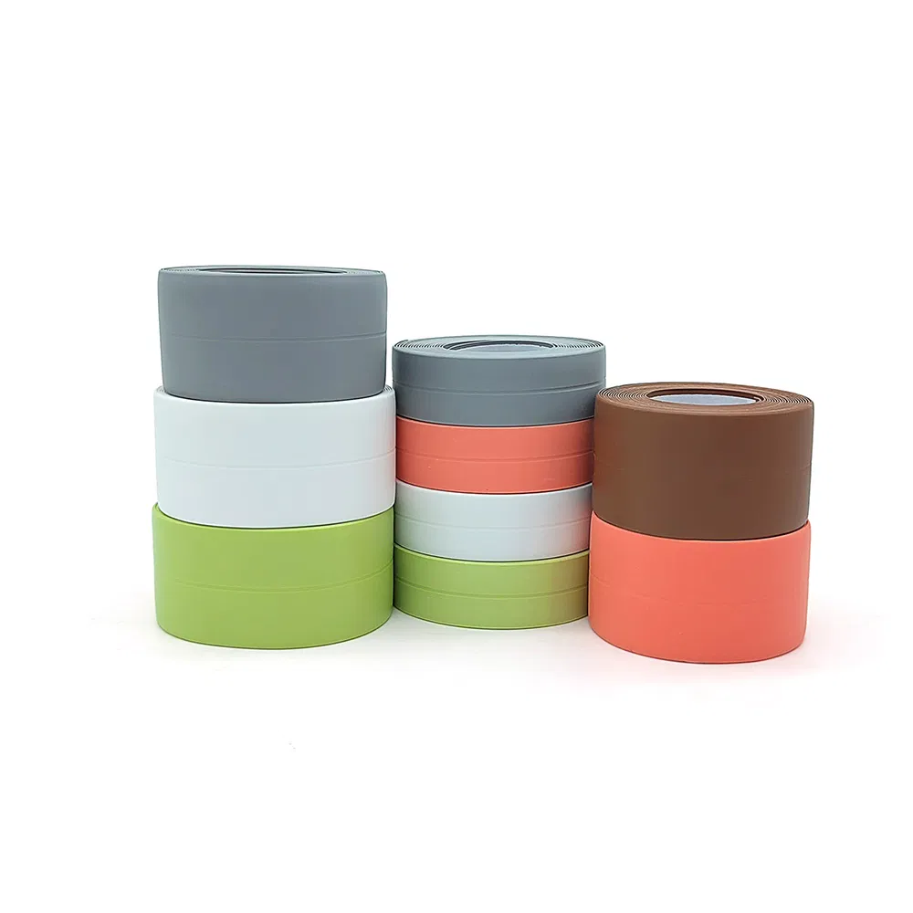 PVC Optional Cut Waterproof Tape Bathtub Kitchen Self Adhesive Sealing Caulk Strip Kitchen Sealant Tape