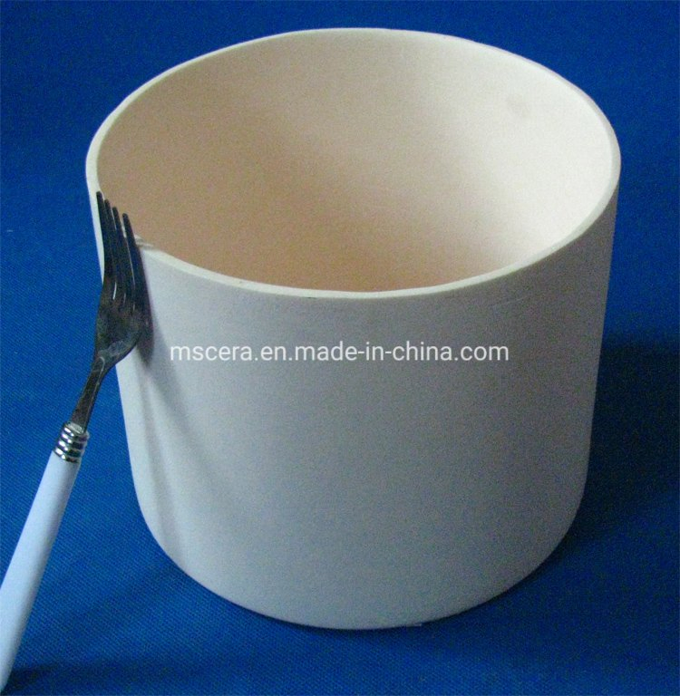 Тигель цилиндрический из оксида алюминия с крышкой