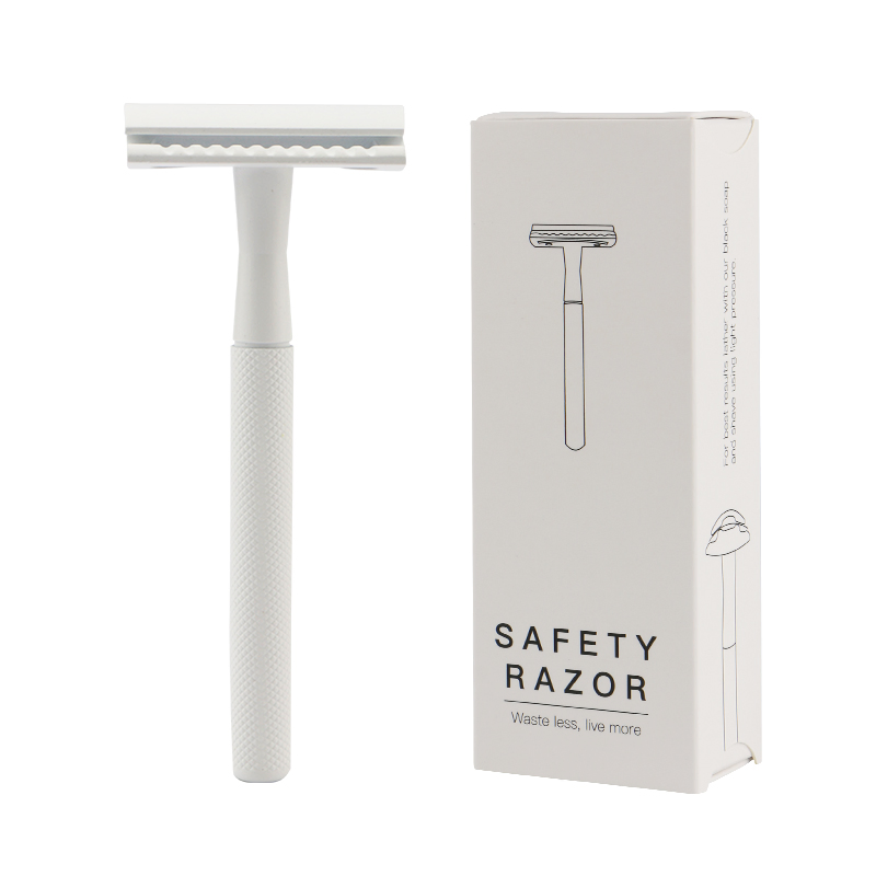 Double Edge Brass Handle Zinc Alloy Classic Shaving Safety Razor Zero Waste