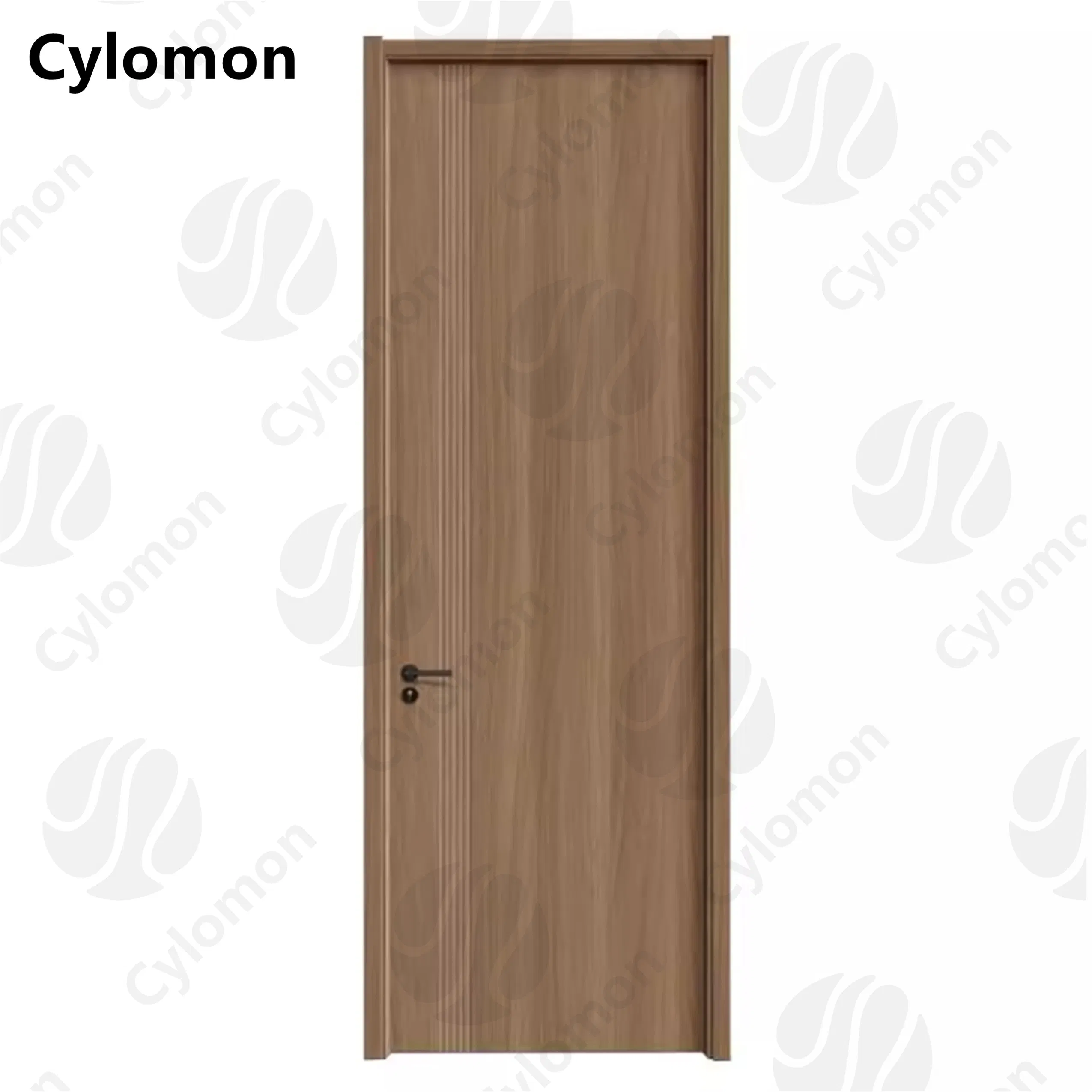 Modern Wooden Wood American Panel Main Entry PVC Wood Door for Sale