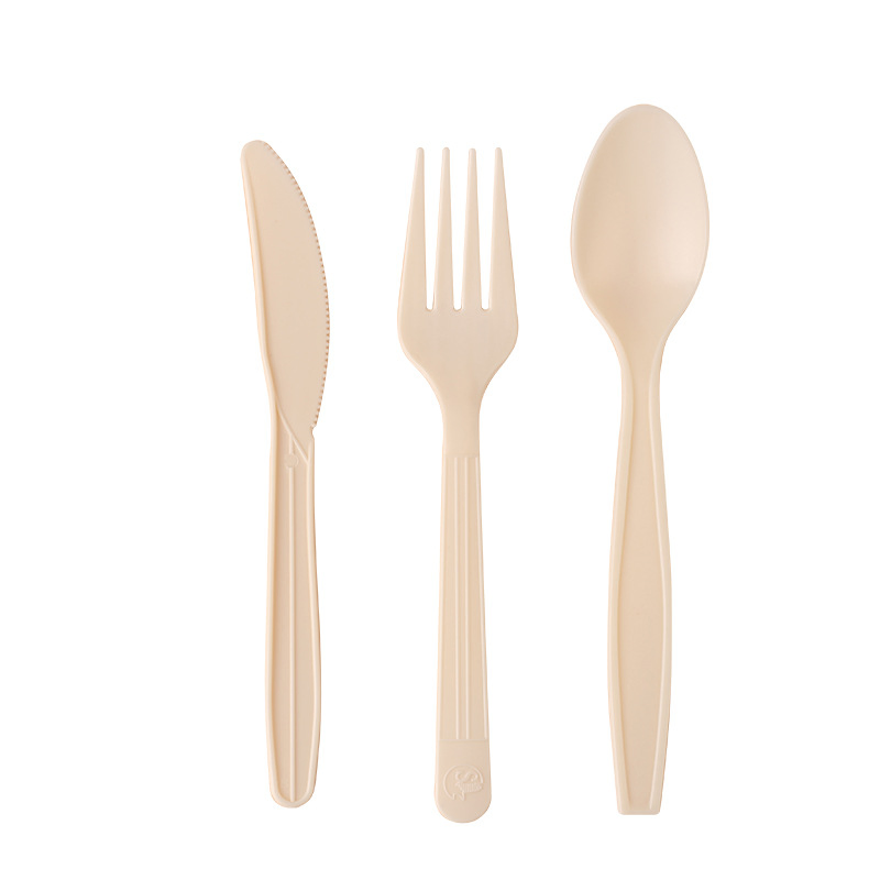 Biodegradable Corn Starch Degradable and Disposable 7 Inch Tea Spoon Disposable Tableware