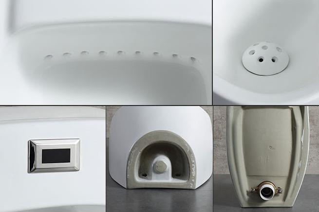 High Quality Gravity Cleaning Bathroom White Ceramic Wall Hung Men Urinal