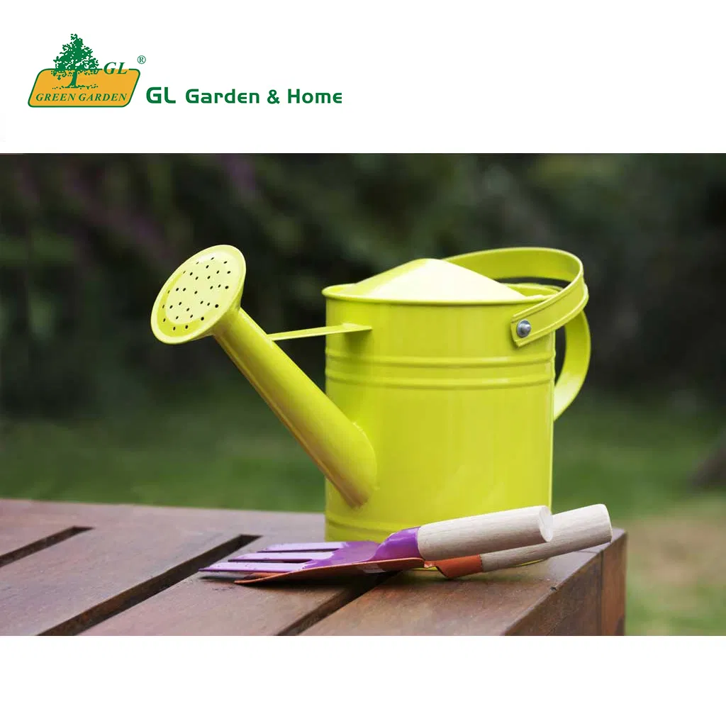 Garden Using Colorful Watering Can