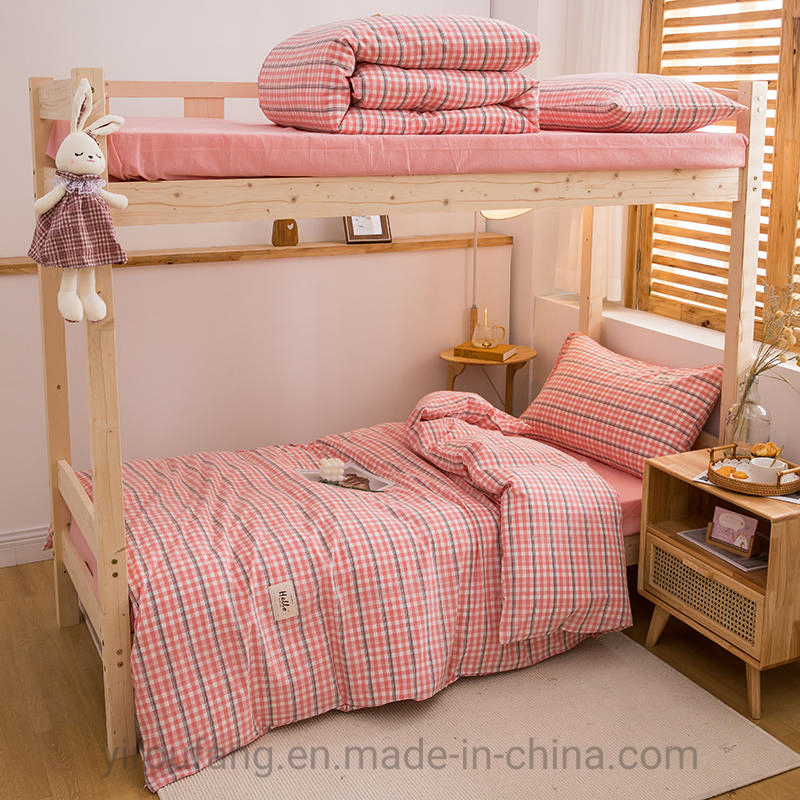 Dorm Twill Bed Linen, China Supply Bed Linen Satin, Polycotton 50/50 110X90, Brush Microfiber Sheets