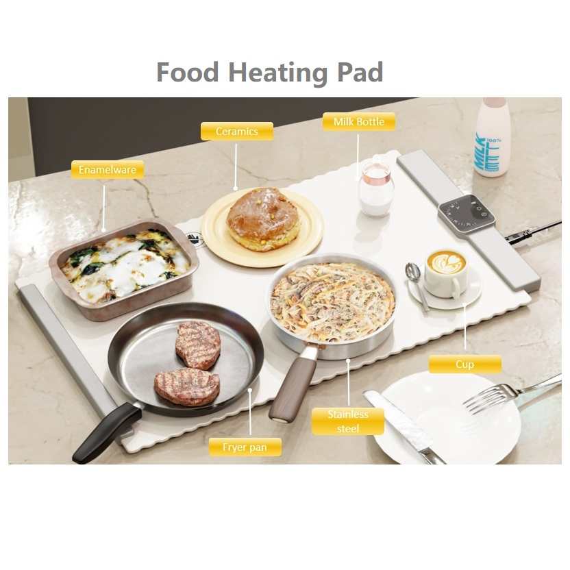 Foldable Silicone Warming Tray Heating Mat Food Warmer Mat