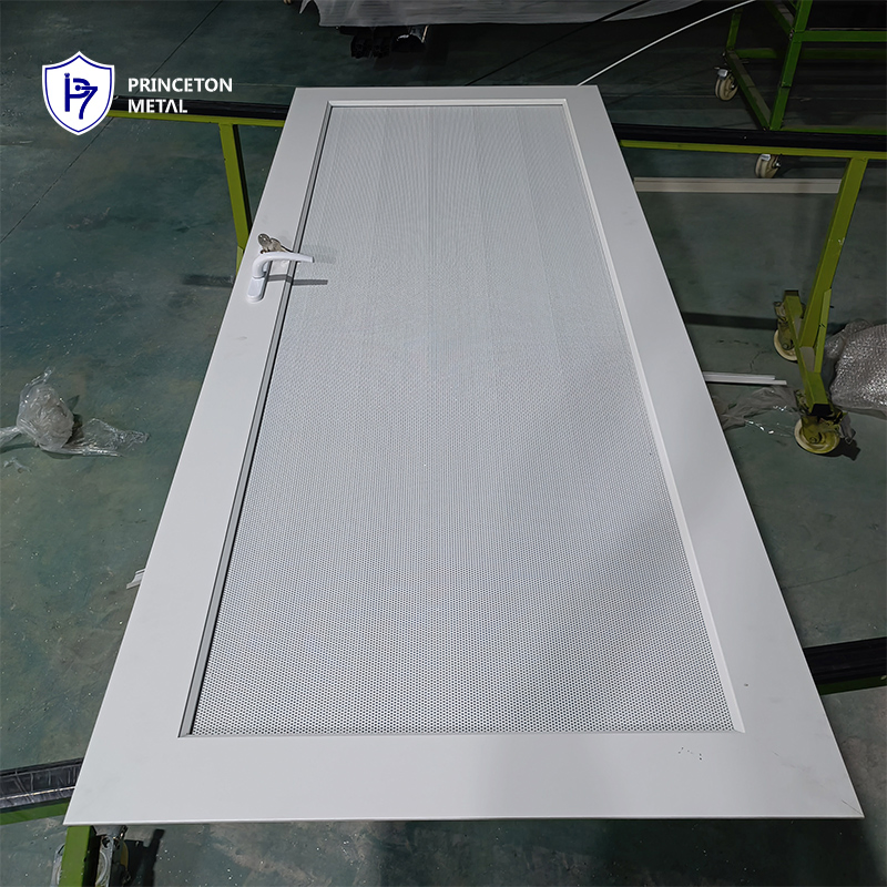 Алюминиевая перфорированная входная дверь для улицы