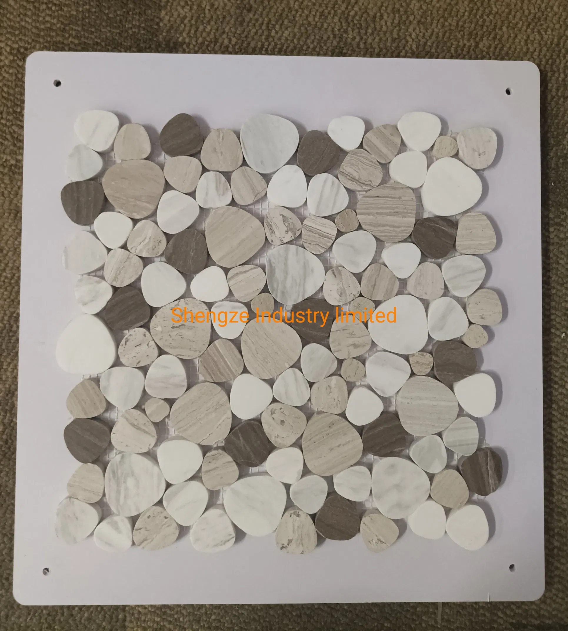 Stone Marble White Mosaic Tile for Decor Kitchen Bathroom Lobby