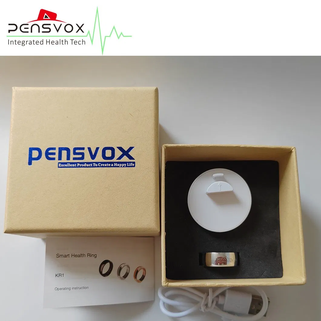 Integrated Health Tech Wireless Charging Case Smart Jewellery Ring for Ios & Android APP with Standard Gdpr/Ccpa