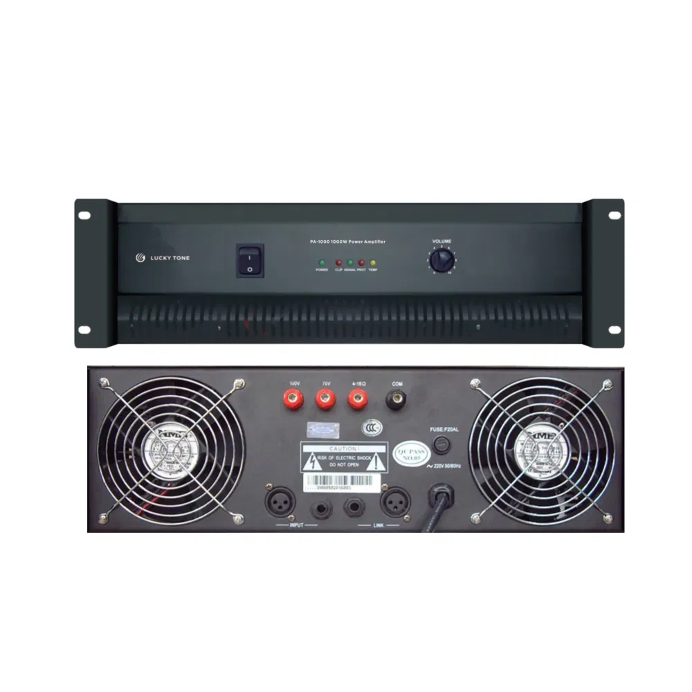 Steady and Powerful Performance 1000W Booster Amplifier for Commercial & Industrial Grade Public Address Application