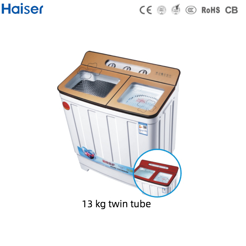 13 Kg Twin Tube Washing Machine with High Speed 1400 Rpm