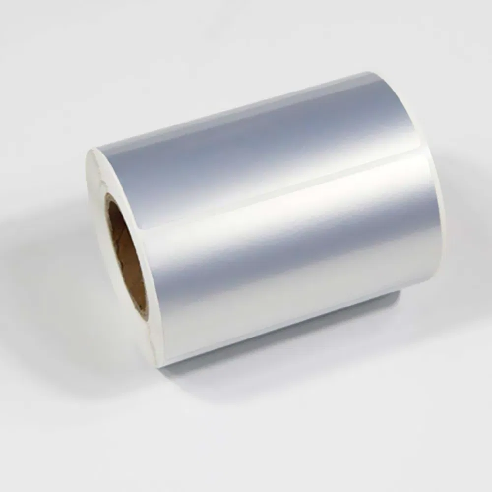 Self Adhesive Silver Label Packaging Label