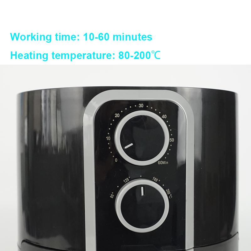 Little Order Accept 5L Capacity Freidora De Aire Cost-Effective Mechanical Air Fryer