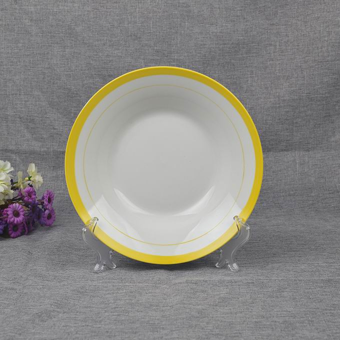 Soup Plate 8" Hands Color Line Porcelainware Ceramics Tableware