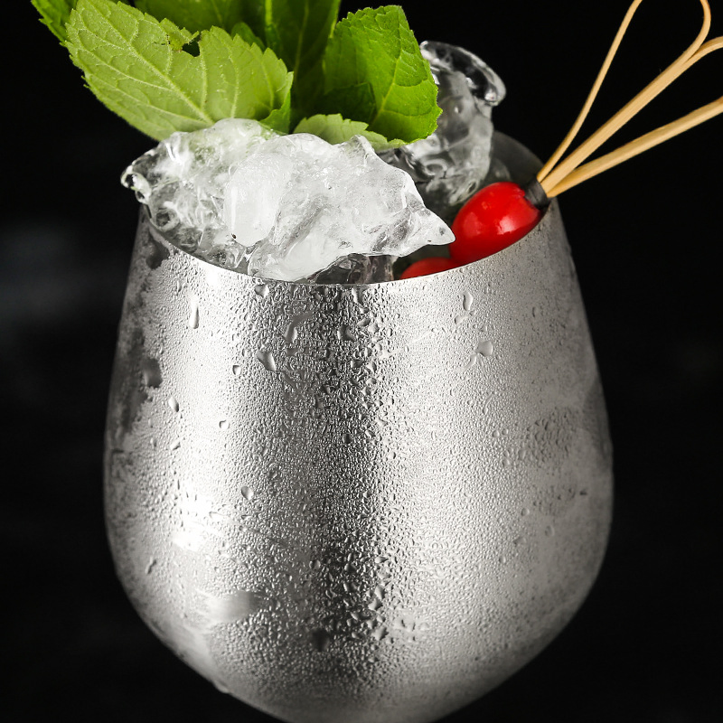 Wholesale Stainless Steel Bar Restaurant Goblet Champagne Cups Customized