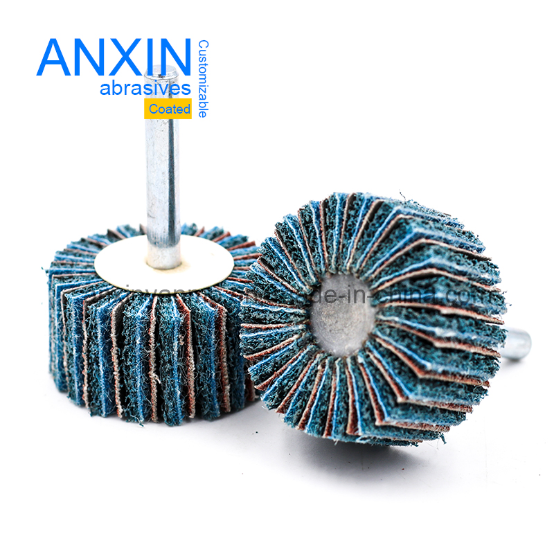 Нейлоновый лепестковый круг с абразивной тканью для металла