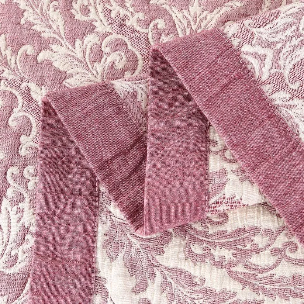 Beach Quilt Set Large / Full Sizenovel Design Bedding Cover Summer Light Printed Quilt Pink Quilt Bedspread