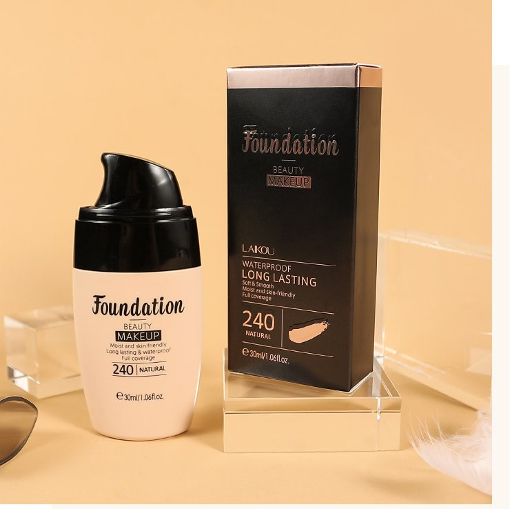Liquid Foundation Professional Conceal Blemishes Invisible Pores Oil Control Full Cover Primer Bb Cream Make up Cosmetics 3-Color Liquid Foundation Concealer