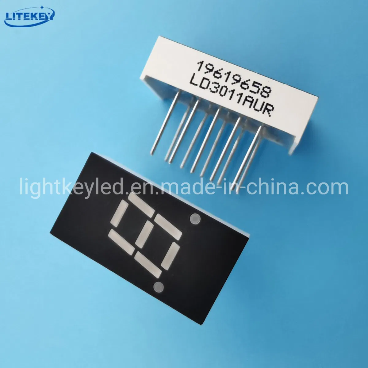 0.3 Inch 1 Digit LED 7 Segment Display with Seven Segment and Dp