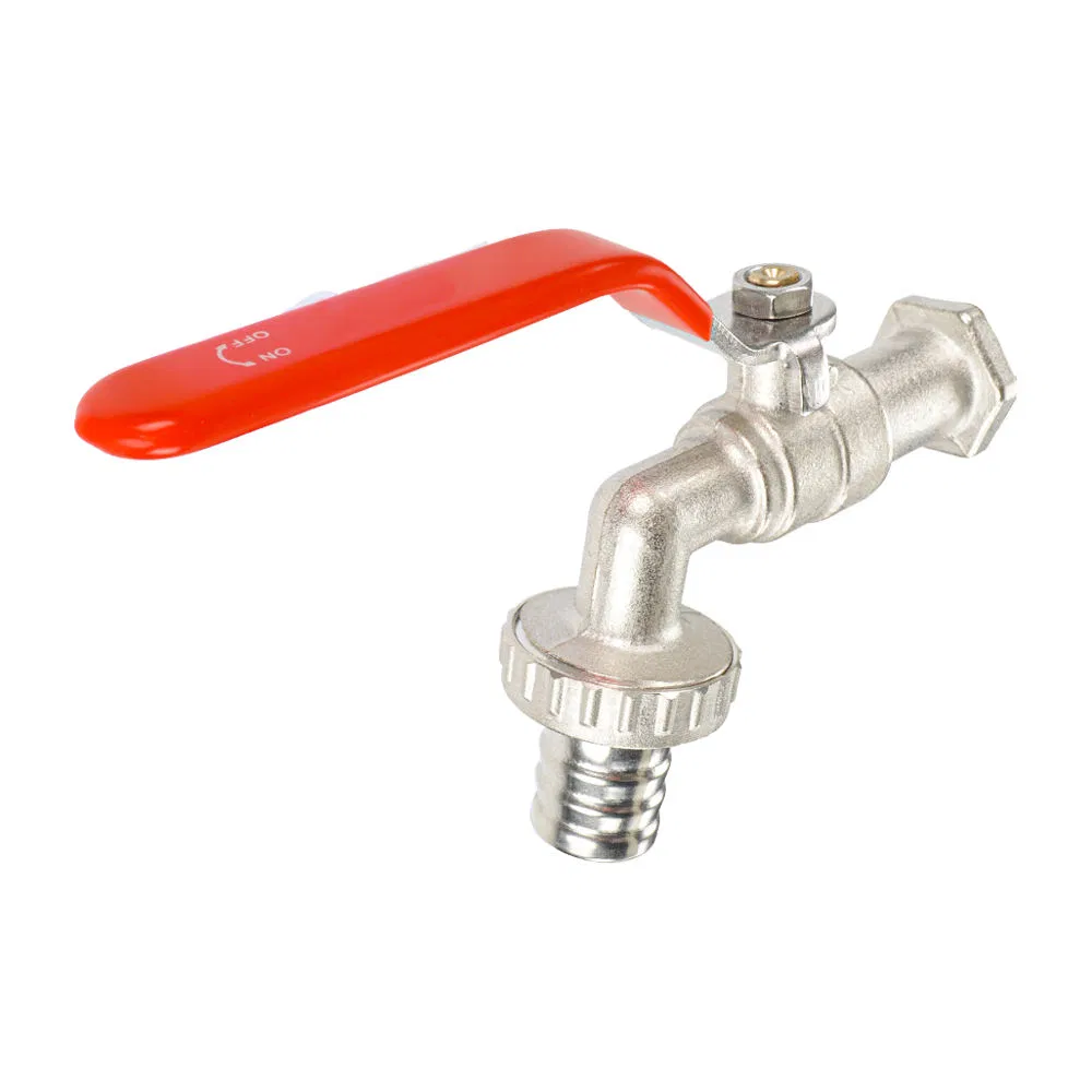 Латунный водопроводный кран Boro BSP PN16, никель