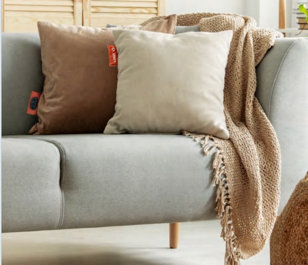 Heated Colorful Fleece Cushion for Home and Office