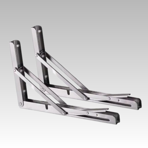 Folding Shelf Brackets Heavy Duty Stainless Steel Wall Mounted