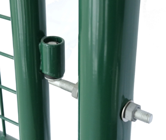 Heavy-Duty Green PVC Coated Wire Mesh Garden Gate with Lock