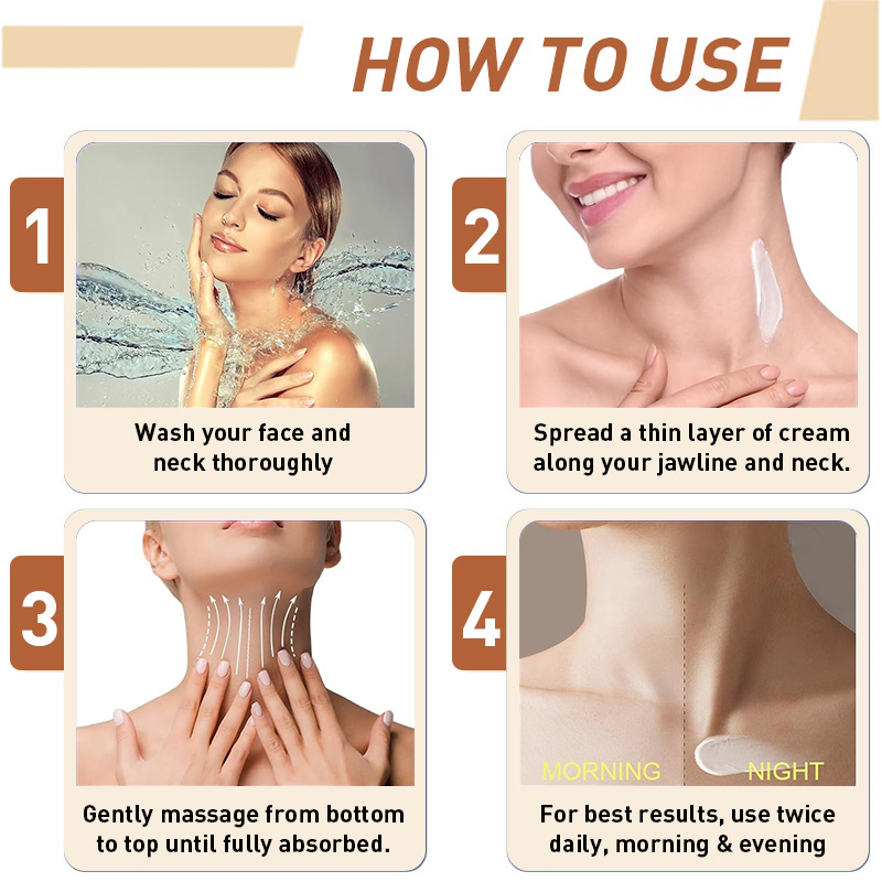 Hydrating Neck Cream with Collagen Tightening for Crepey Skin Moisturizer