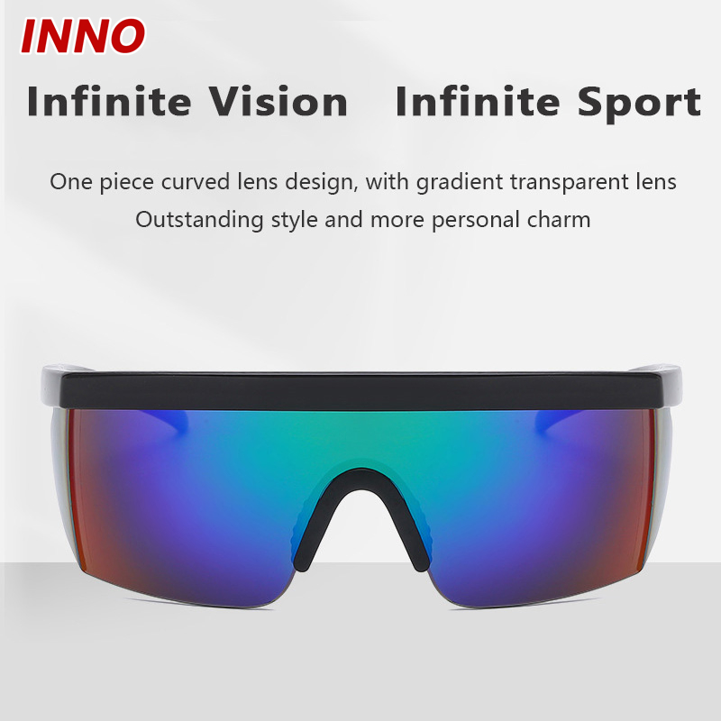 Inno-Aj007 Manufacturer Direct Selling Multicolor Options Reflective Sport Glasses Revo Gradient Glasses Custom Logo Eco-Friendly