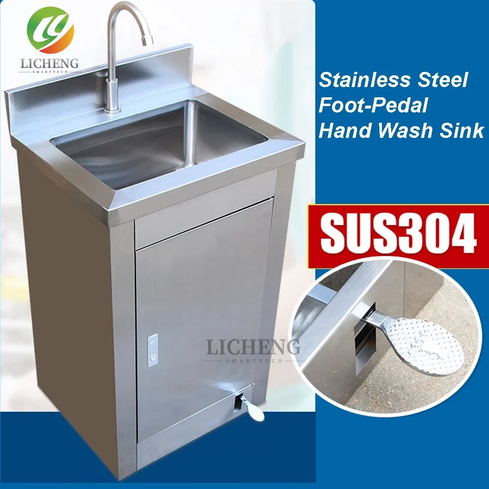 Patent-Pending Foot-Operated Sinks for Clinical Environments with Water-Saving Feature