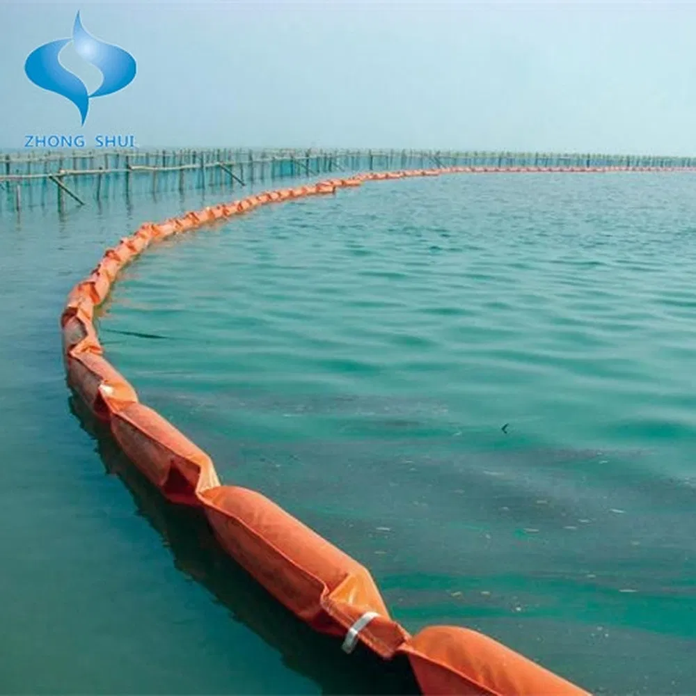 Water Pollution Control Oil Boom PVC Permeable Aquatic Silt Curtain