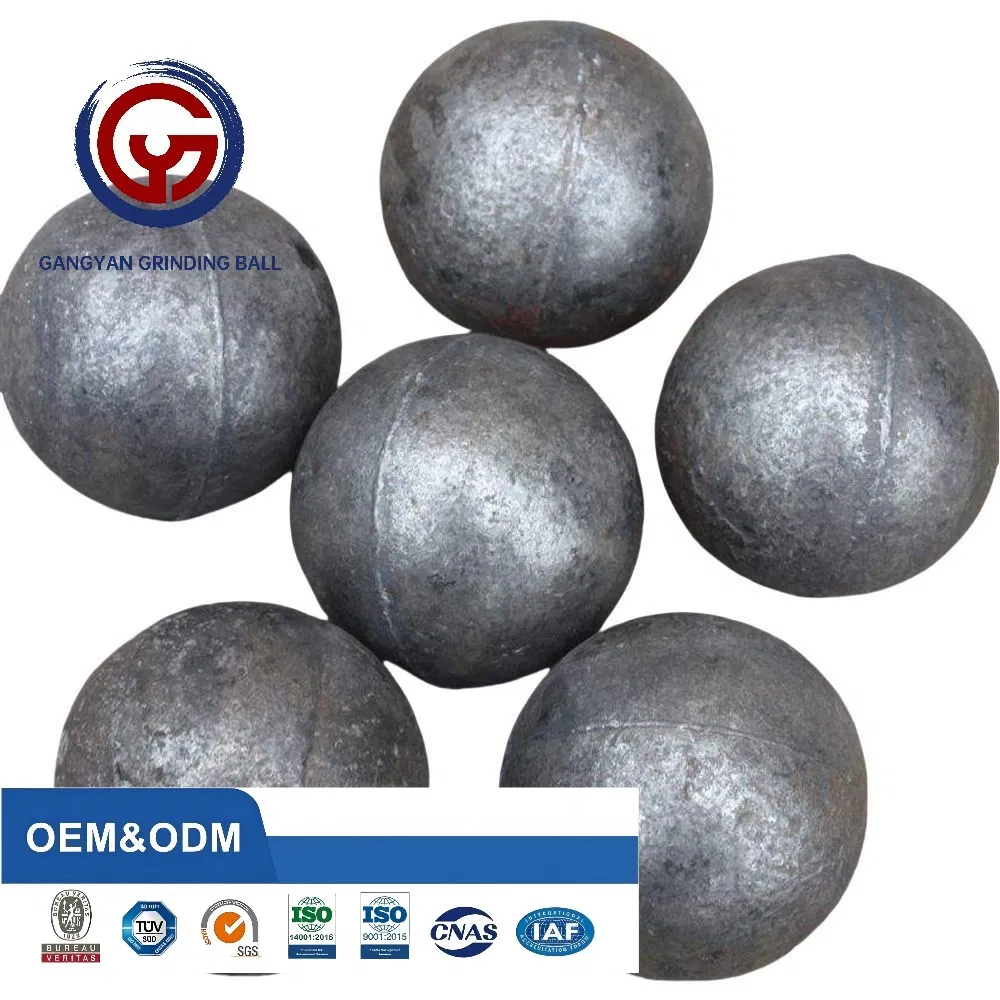 High Hardness B2 and 65mn Mateial Forged and Hot Rolling Grinding Ball From China