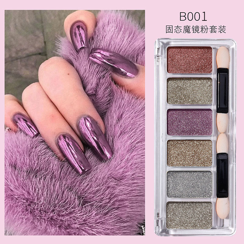 Aurora Powder Nail Pigment Solid Magic Mirror Powder Set